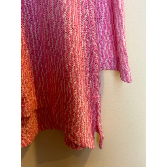 Chelsea & Theodore Lightweight Knit Sweater Pink & White *New* Size Large - Picture 2 of 7